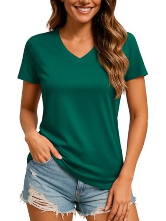 Tops - 🆕 Women's Short Sleeve V-Neck T-Shirts Sun Protection UPF 50+ Workout Tops
